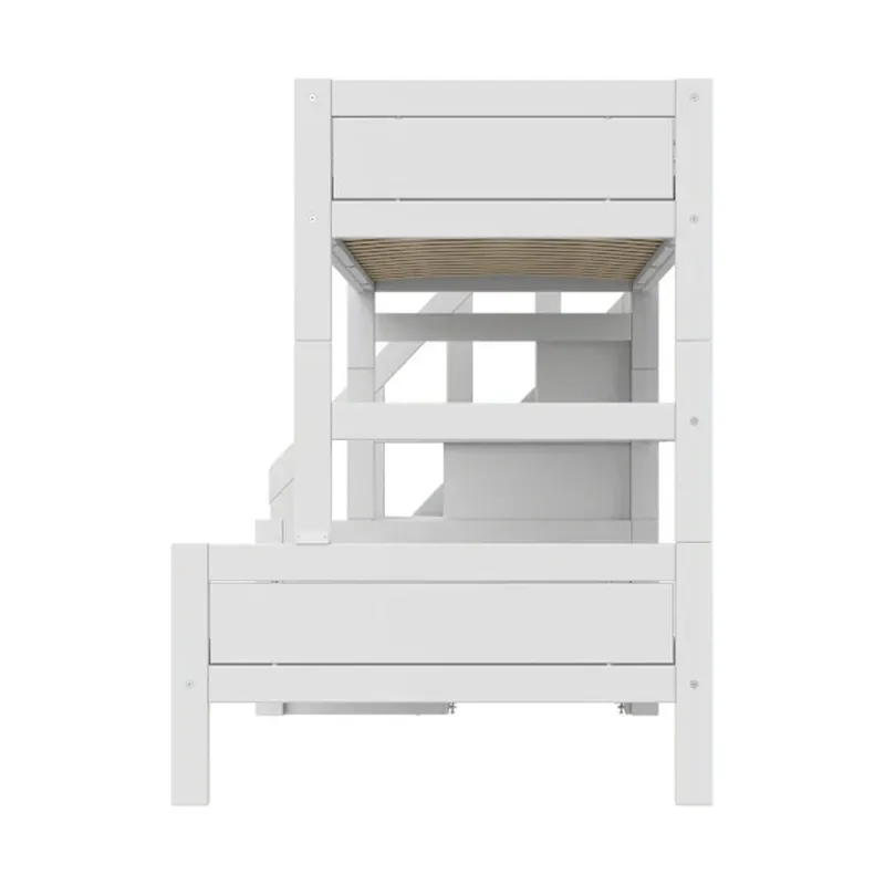 LIFETIME Kidsrooms Stapelbed Family - 90+120 - Met Trapkast / Premium
