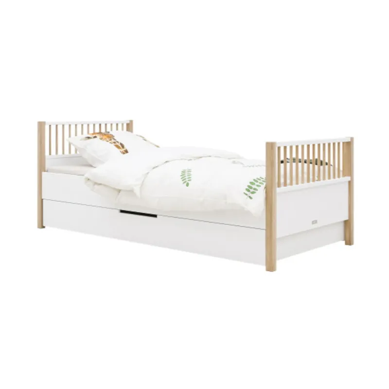 Bopita Mika Bed Wit / Eiken 90 x 200 cm