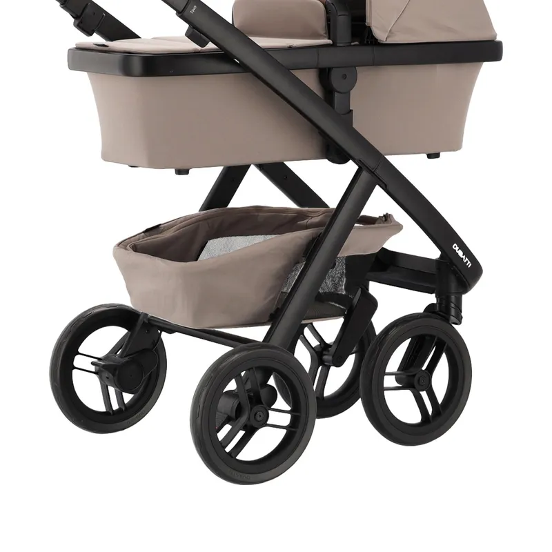 Dubatti Two E2 Kinderwagen 2-in-1 - Black-Brown/ Soft Taupe