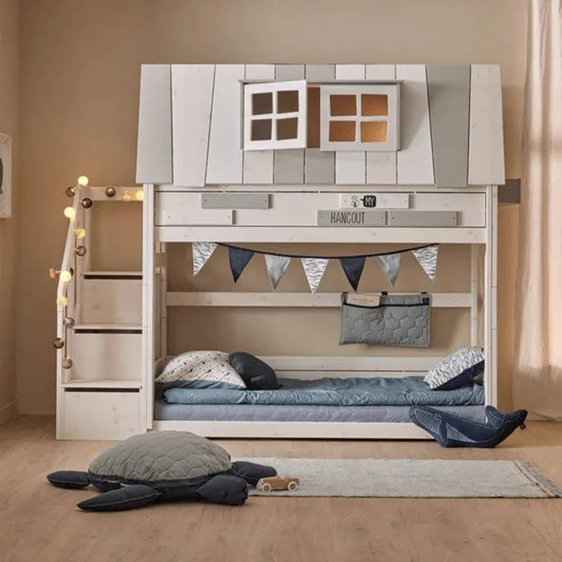 LIFETIME Kidsrooms My Hangout Huisbed Met Trapkast - Premium