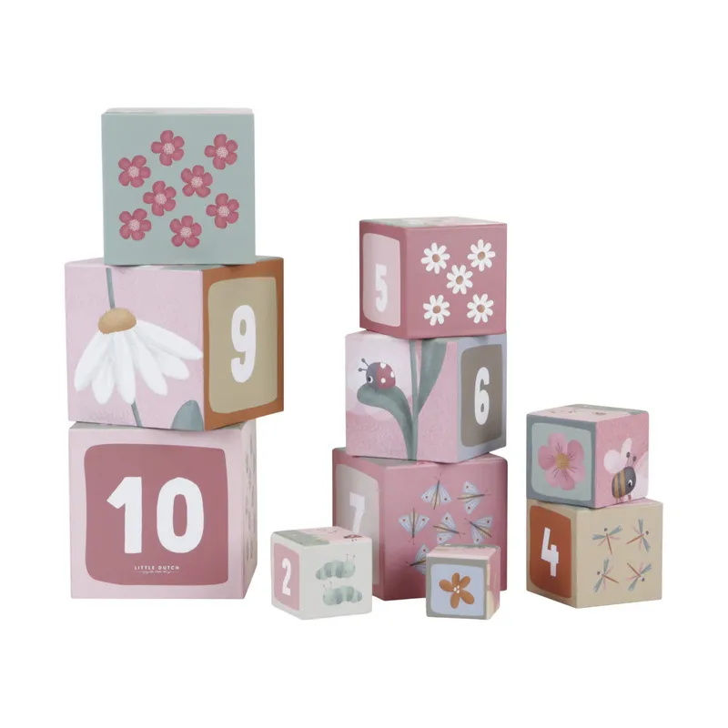 Little Dutch Flowers & Butterflies Stapelblokken