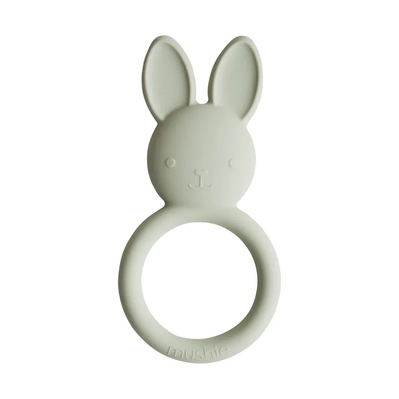 Mushie Bunny Bijtring Sage