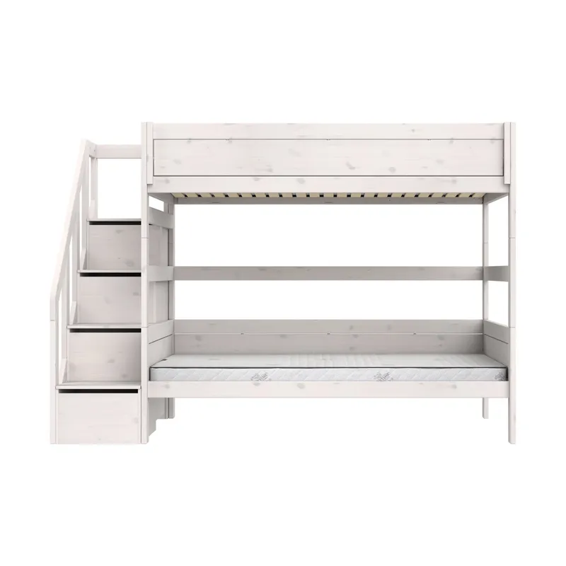 Life Time Stapelbed Premium - 120 cm - Met Trapkast