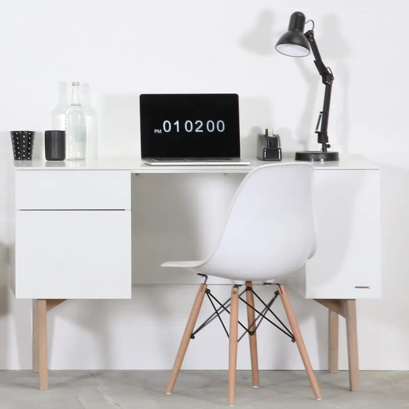 Kidsmill Sixties Bureau Wit Mat / Naturel
