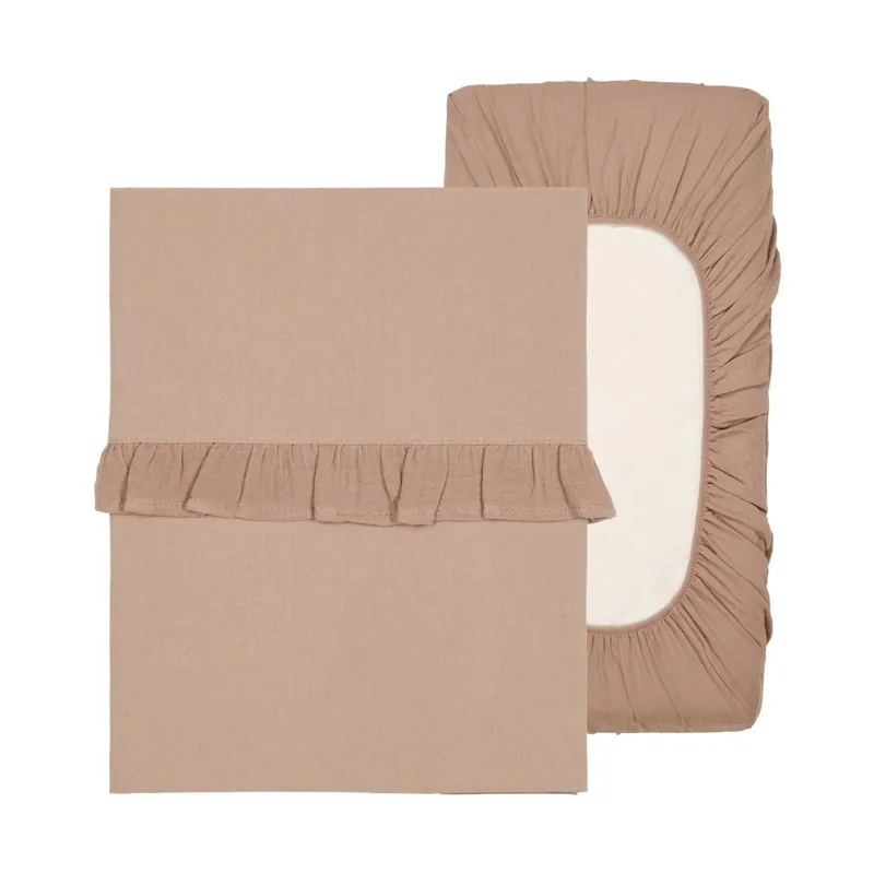Koeka Faro Ruffle Set Wieg - Laken En Hoeslaken