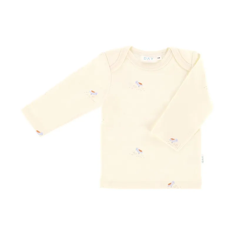 DAY T-Shirt Lange Mouw - Cream