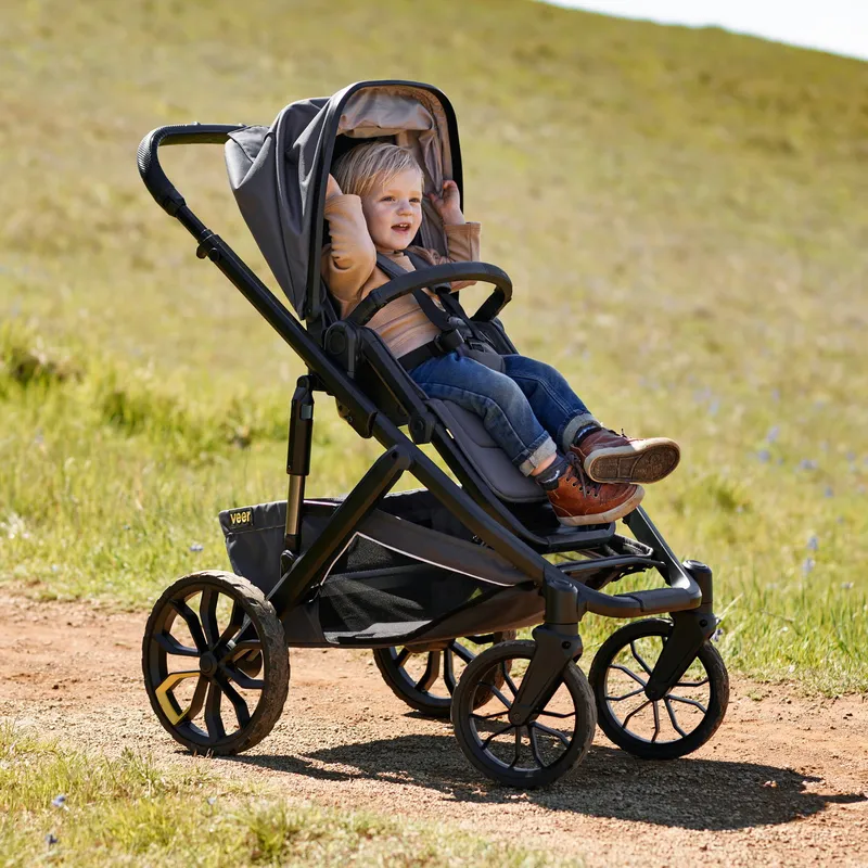 VEER Switchback &Roll Kinderwagen 2-in-1 - Donkergrijs / Zwart