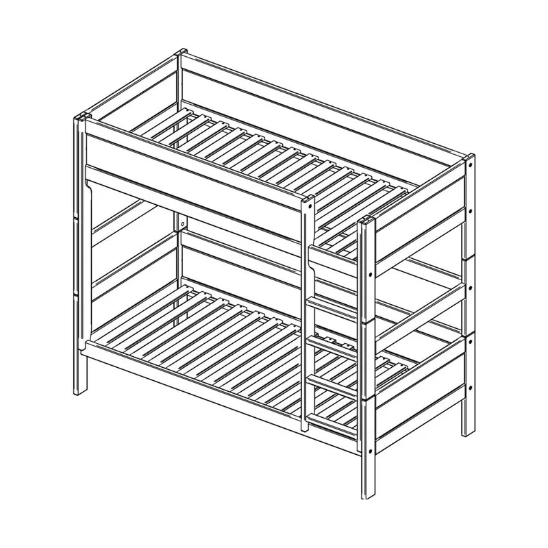 LIFETIME Kidsrooms Stapelbed Luxe Rechte Trap