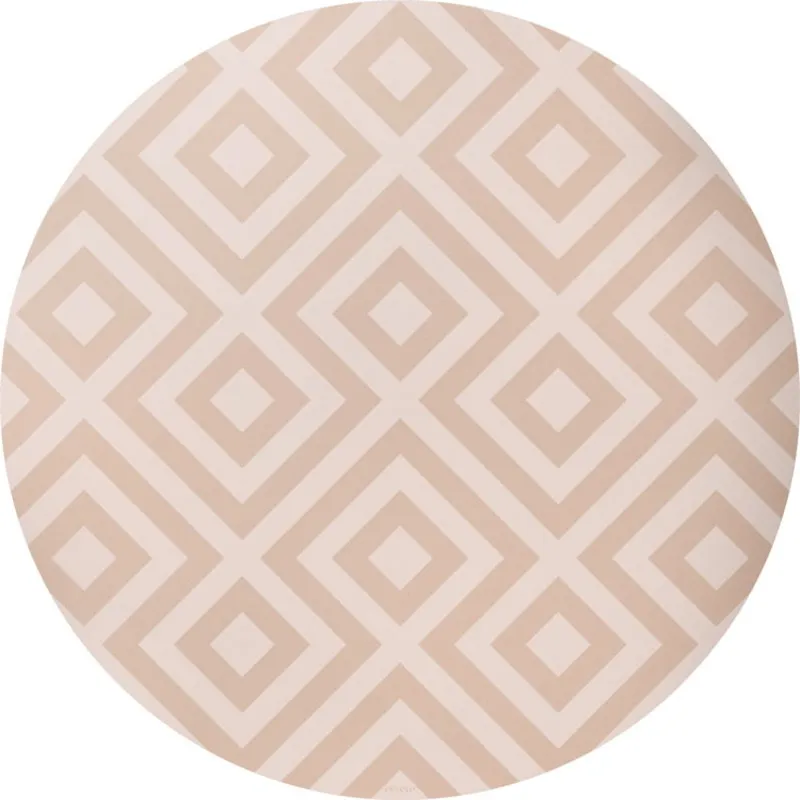 Eeveve Vloermat Rond - Modern Blocks - Desert Sand