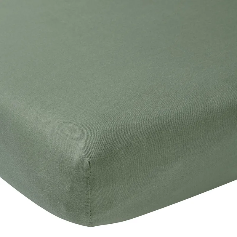 Meyco Jersey Hoeslaken - 60 x 120 cm - Forest Green