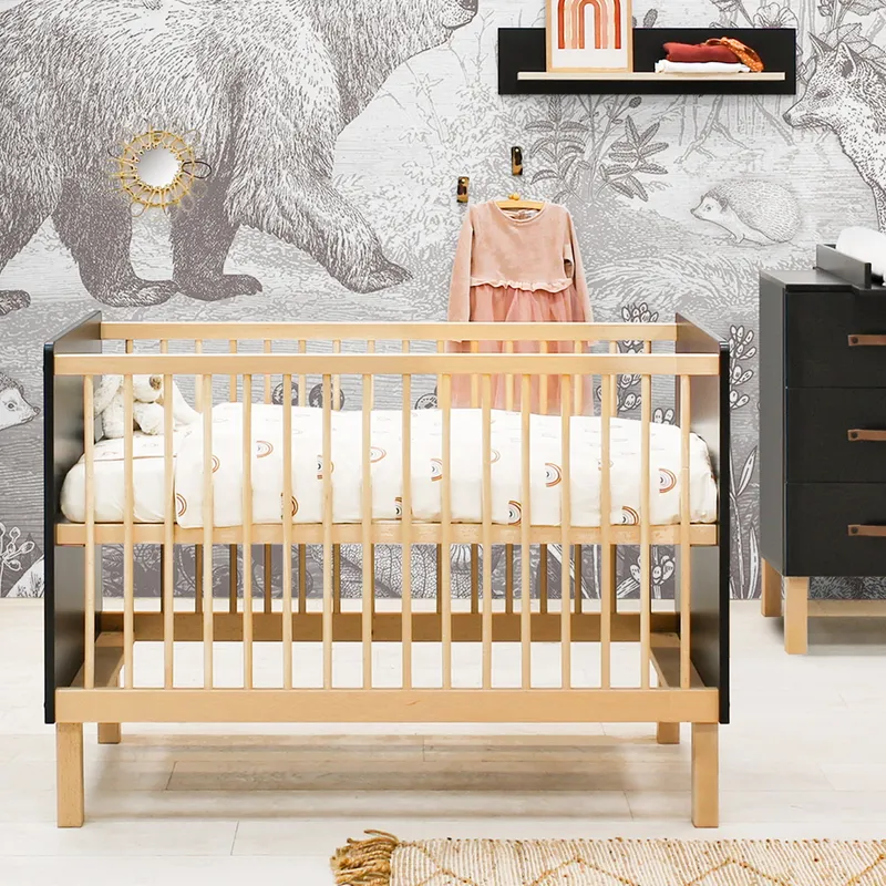 Bopita Floris Babykamer Zwart / Naturel