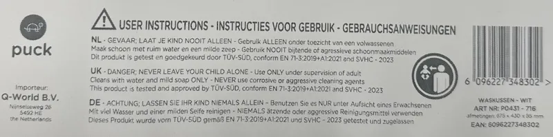 Puck Basic Aankleedkussen