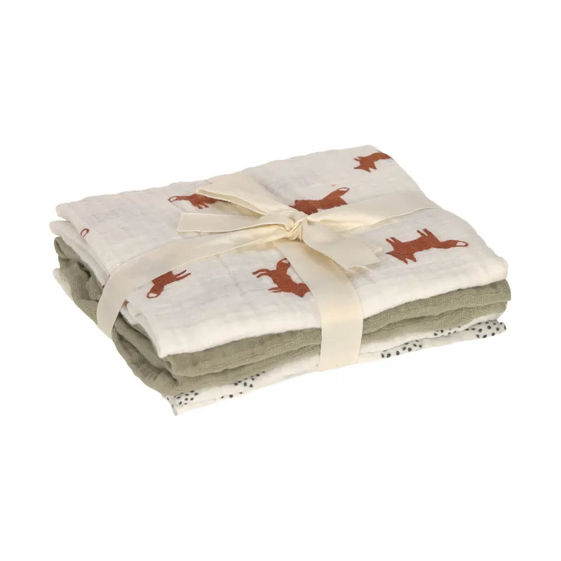 Lässig Little Forest Fox Swaddle 3 Stuks