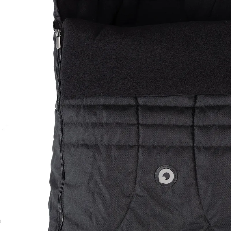 Qute Q-Cocoon Fleece Voetenzak - Zwart