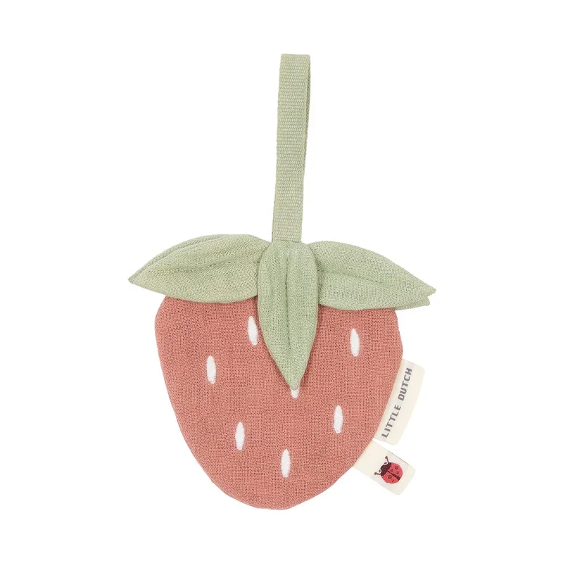 Little Dutch Speendoekje Hydrofiel - Aardbei - 10x10 cm