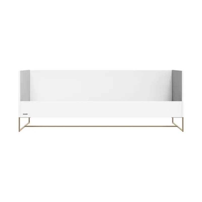 Kidsmill Intense II Bedbank 90 x 200 - Wit / Patinated Brass
