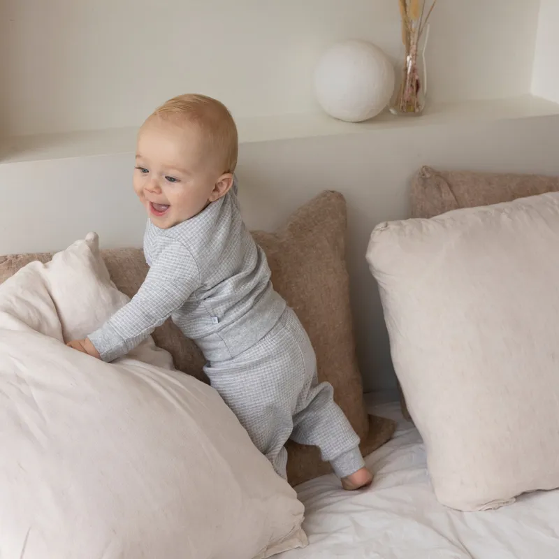 Feetje Wafel Pyjama - Grijs Melange