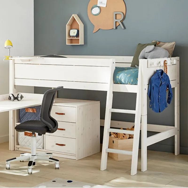 LIFETIME Kidsrooms Halfhoogslaper Luxe Rechte Trap