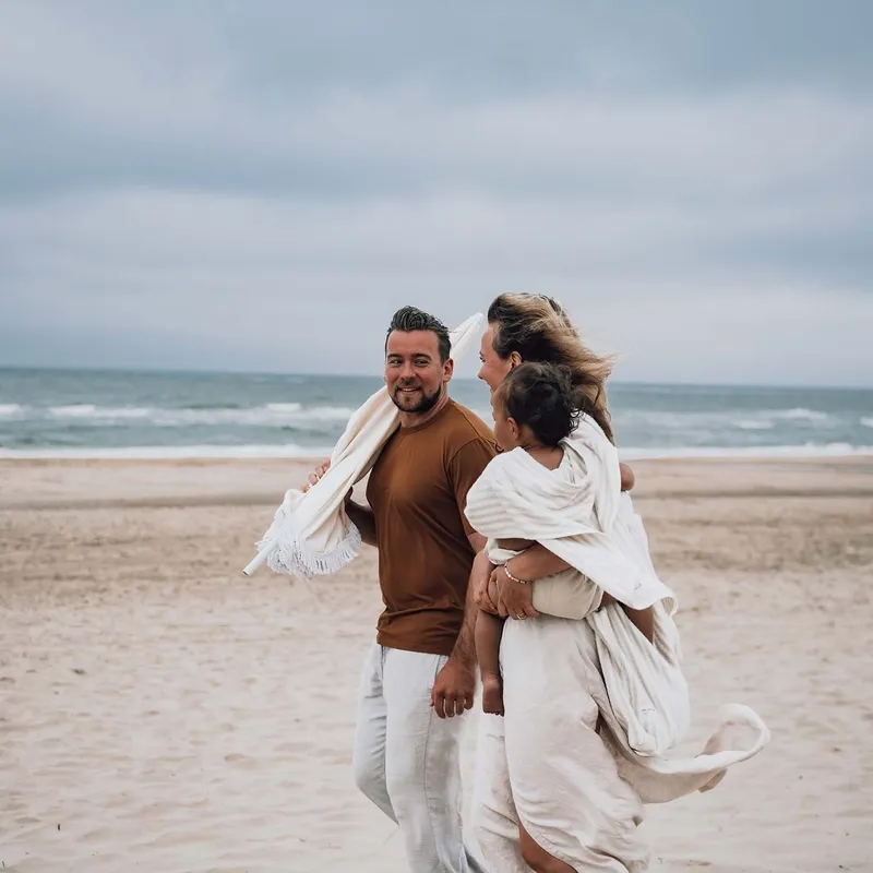 Koeka Playa Badponcho - Maat 74/80 - Sand
