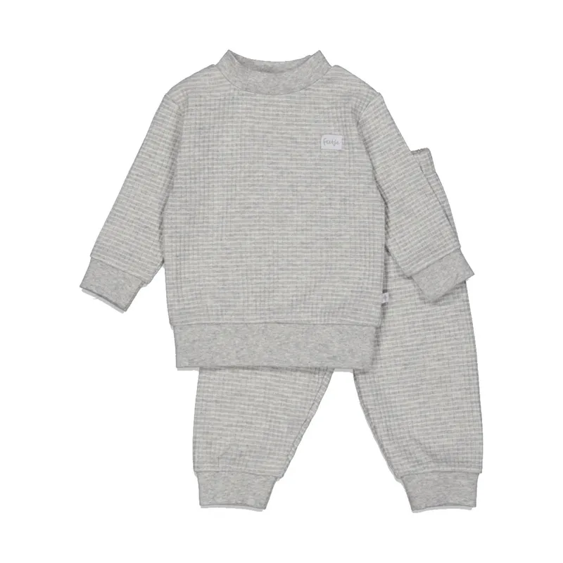 Feetje Wafel Pyjama - Grijs Melange