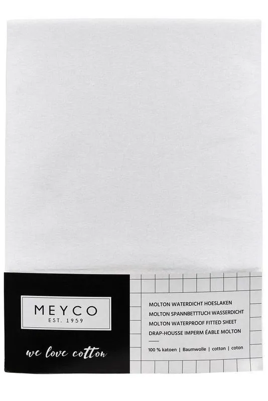 Meyco Molton Hoeslaken - 60 x 120 cm - PU Waterdicht