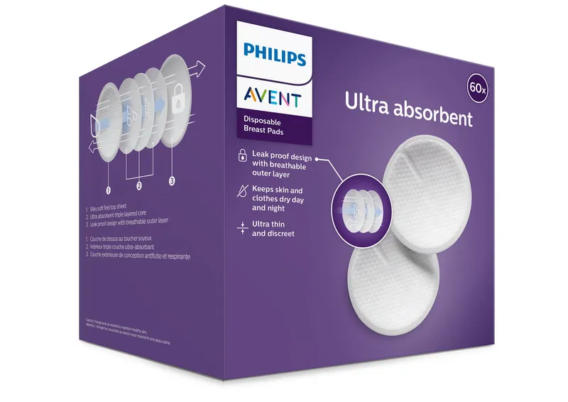 Philips Avent Wegwerp Zoogkompressen - 60 Stuks