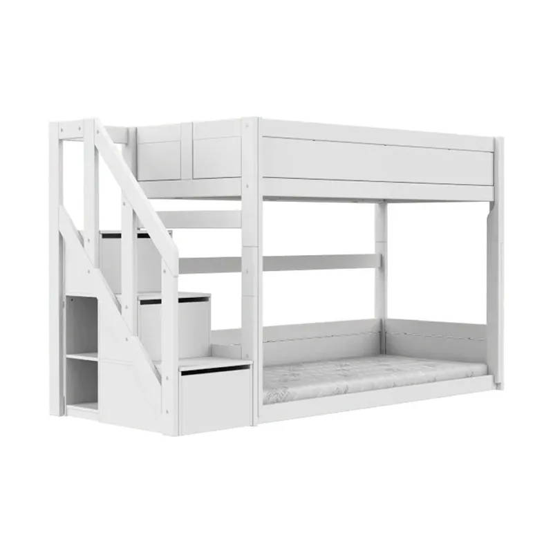 LIFETIME Kidsrooms Original Stapelbed Laag Met Trapkast - Premium Rolbodem
