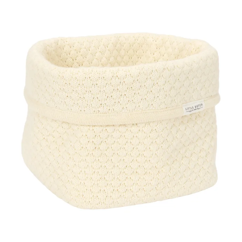 Little Dutch  Pure Commodemandje Klein - 15 x 15 x 15 cm - Gebreid - Soft White