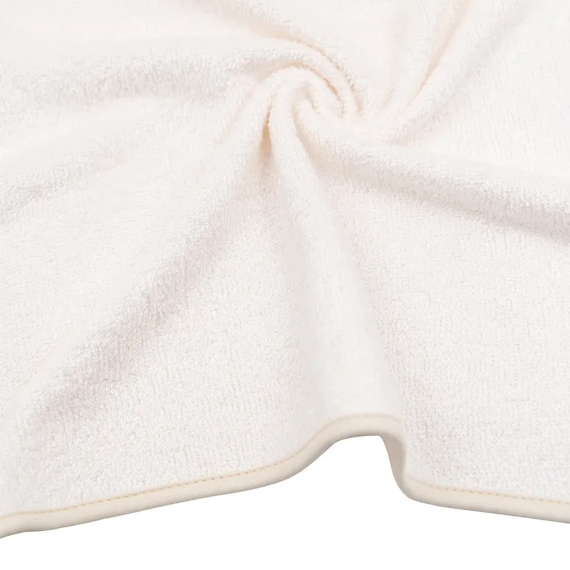 Bamboom Duo Bees Badcape + Washand – 75x75 cm – Off White