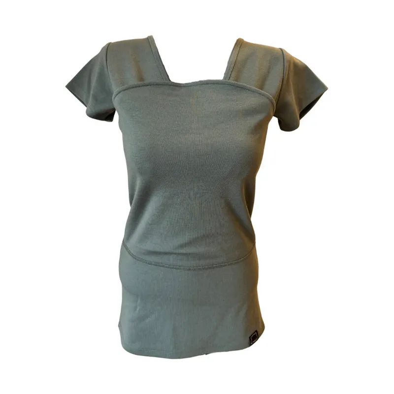 Womboo Buidelshirt Vrouw - Groen/Grijs