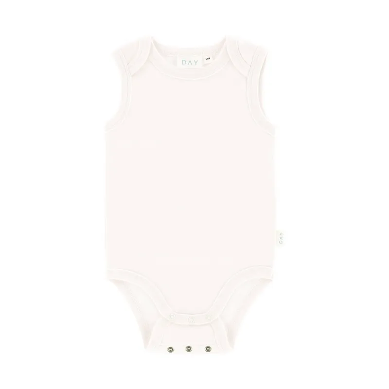 DAY Romper Mouwloos + Grow-Along - Off White