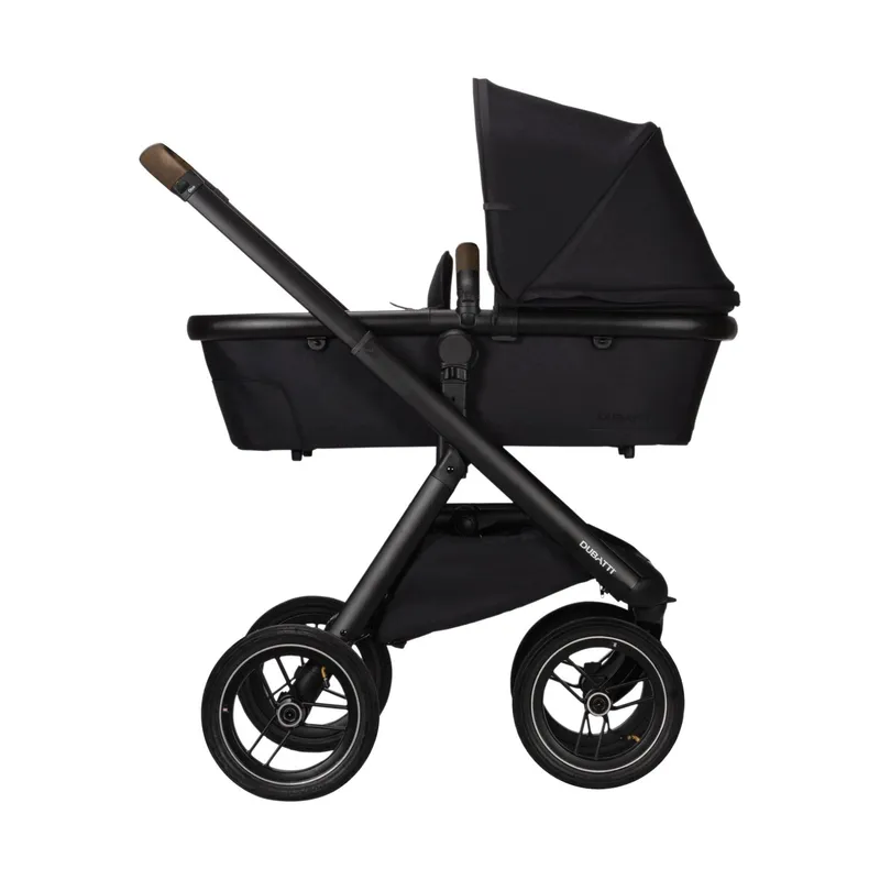 Dubatti One E5 Kinderwagen 2-in-1 - Black / Dark Brown