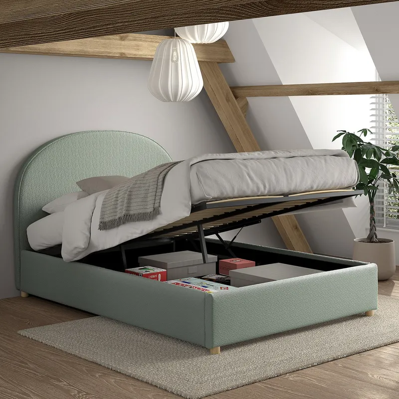 Vipack Moon Storage Bed - 140 x 200 cm