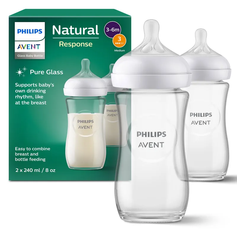 Philips Avent Natural Glazen Fles - 240 ml