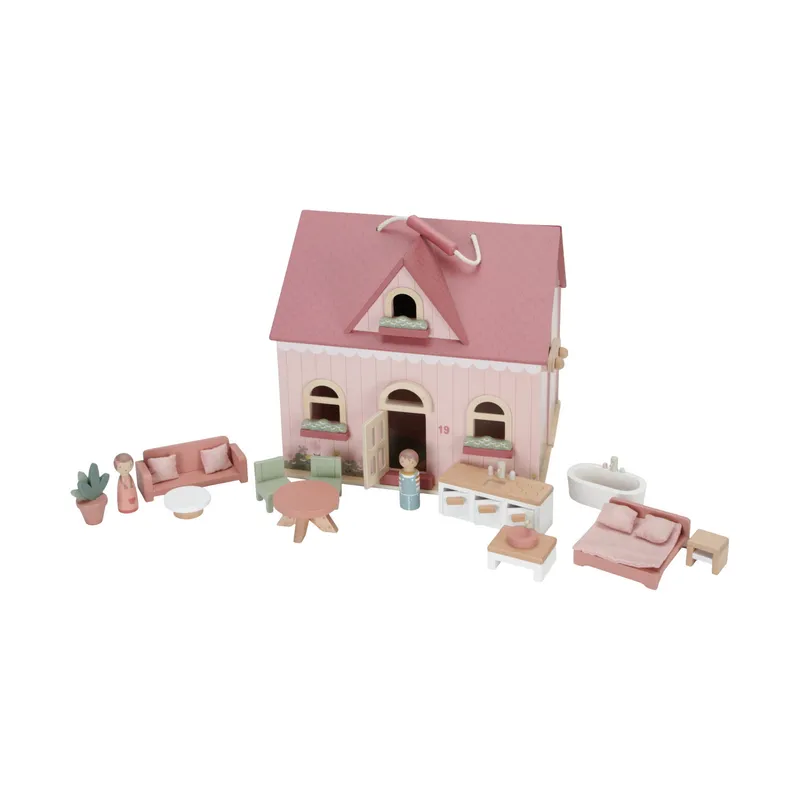 Little Dutch Houten Poppenhuis - Small - Pink