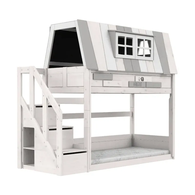LIFETIME Kidsrooms My Hangout Huisbed Met Trapkast - Premium
