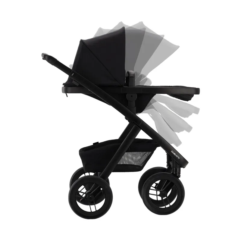 Dubatti Two E2 Kinderwagen 2-in-1 - Black / Pitch Black