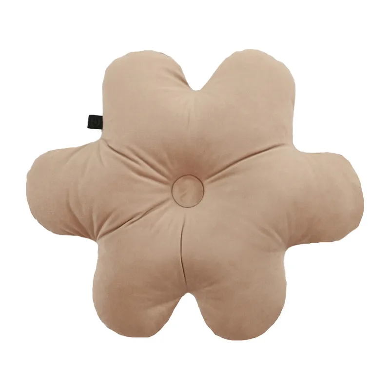 Overseas Flower Shape Velours Kussen – Rose