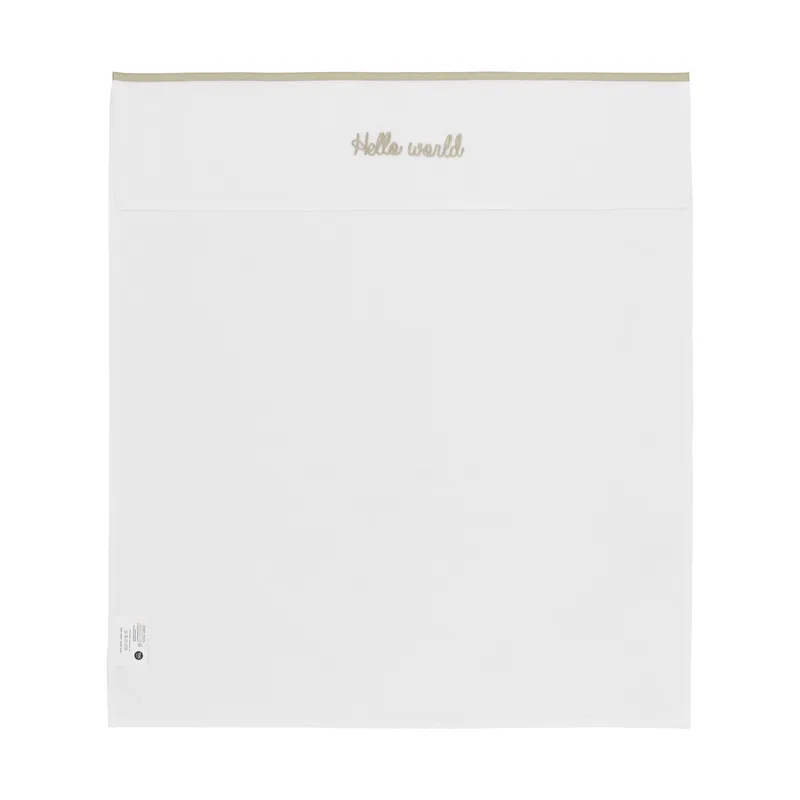 Meyco Hello World Ledikantlaken 100 x 150 cm Sand
