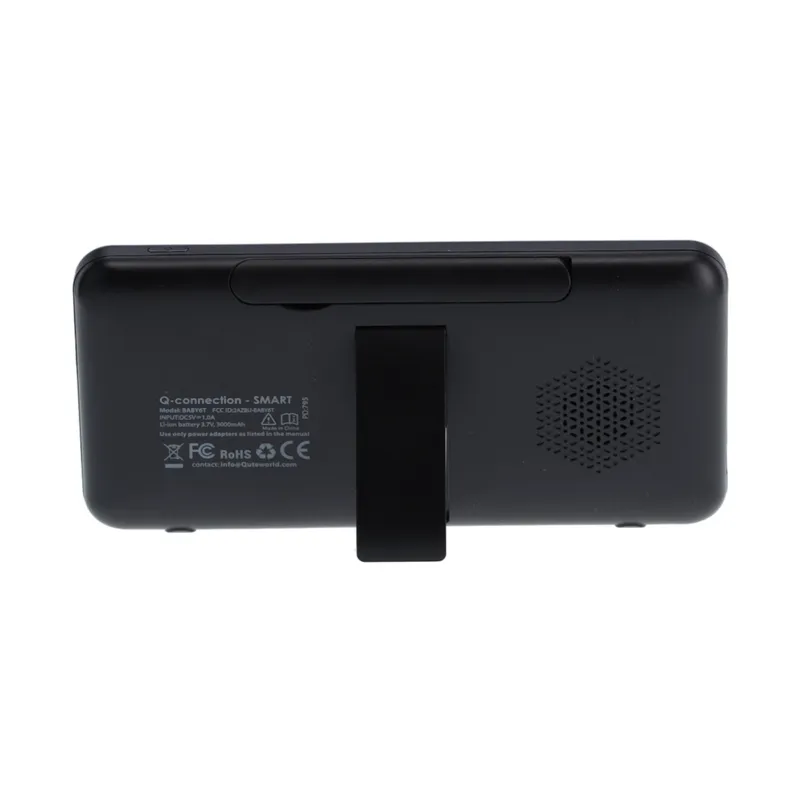Qute Beeldbabyfoon Q-Connection Smart WIFI 2-IN-1 5HD - Zwart