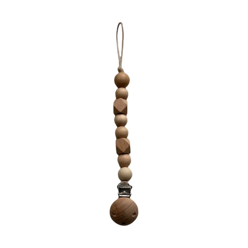 BEZISA Wooden Basics Speenkoord Quartz
