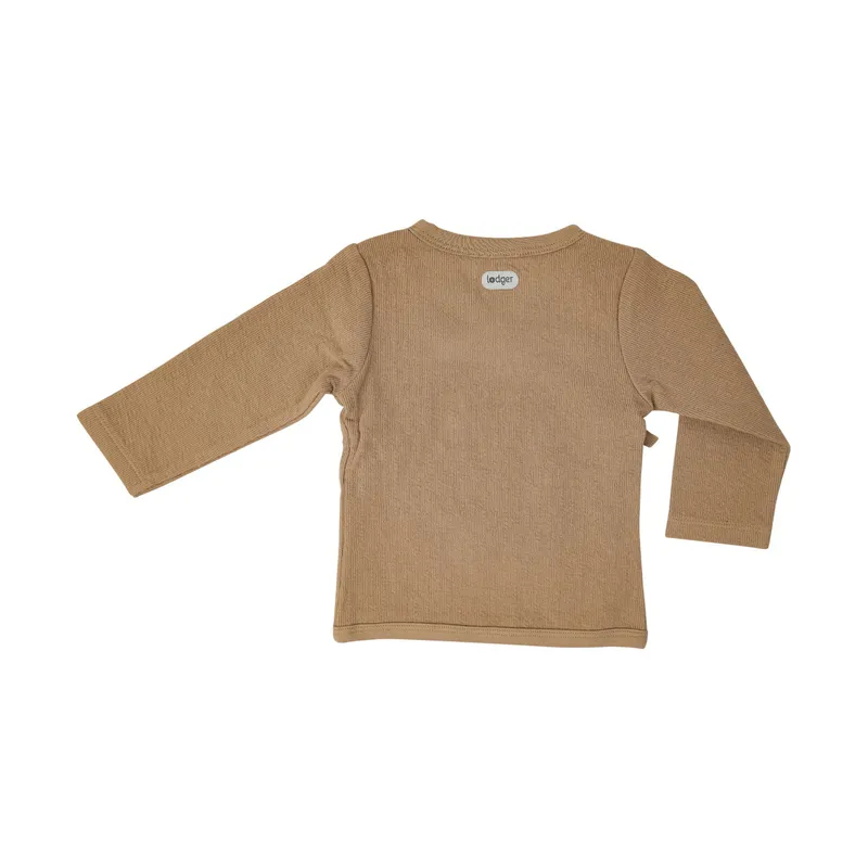 Lodger Folklore Overslagshirt - Solid Beige