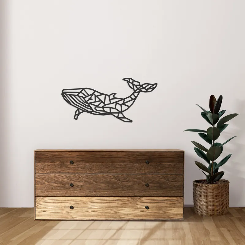 Casa Sentir Walvis Wanddecoratie - Medium