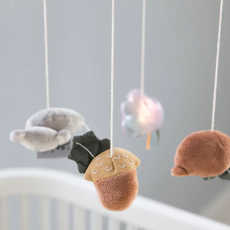 Sebra Babymobiel Met Spiegel en Muziek - Woodland