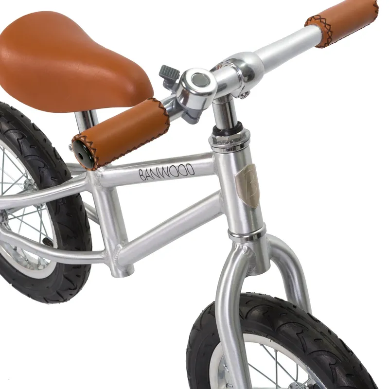 Banwood First Go Loopfiets - Chrome