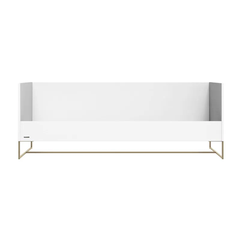 Kidsmill Intense II Bedbank 90 x 200 - Wit / Patinated Brass