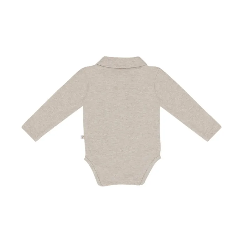 Klein Baby Polo Romper - Beige Melange