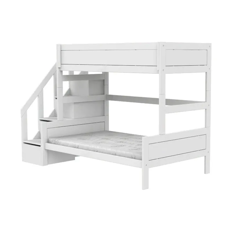 LIFETIME Kidsrooms Stapelbed Family - 90+120 - Met Trapkast / Premium