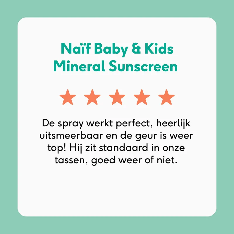 Naïf Zonnebrandspray Voor Baby & Kind - SPF 50 - 100 ml