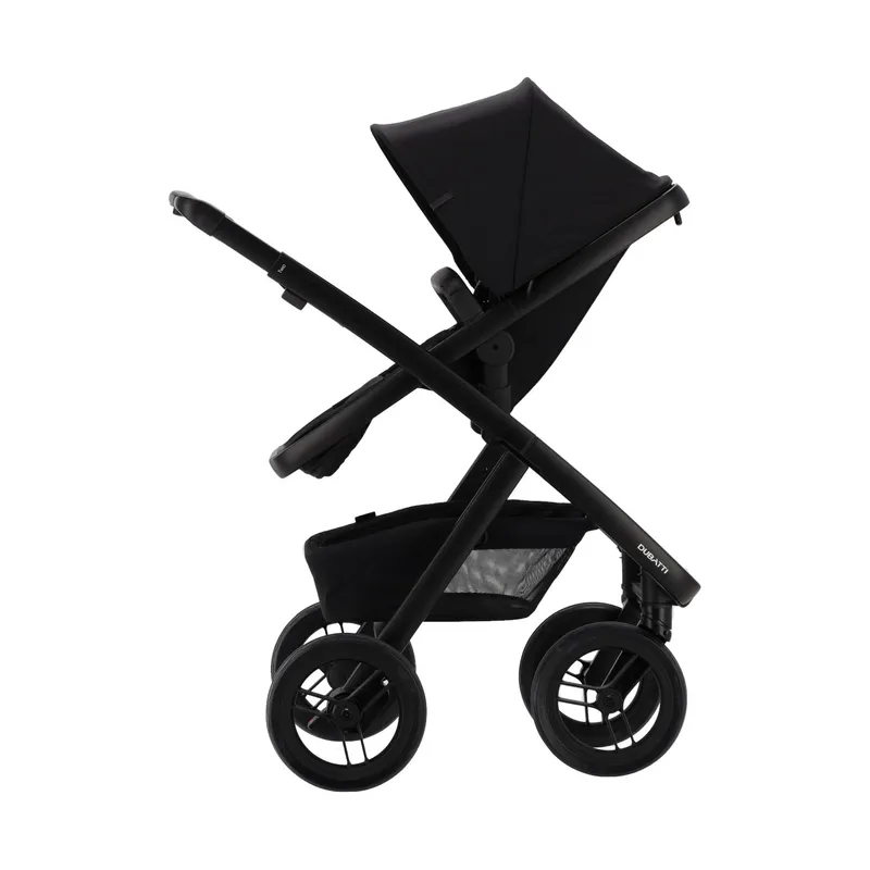 Dubatti Two E2 Kinderwagen 2-in-1 - Black / Pitch Black